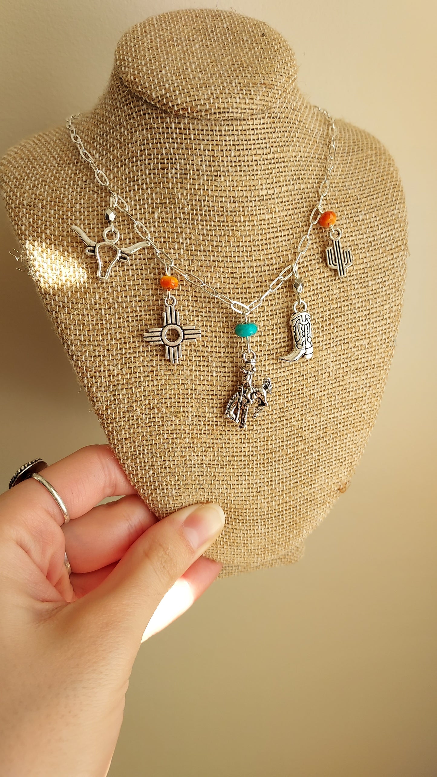 Bless your heart charm necklace