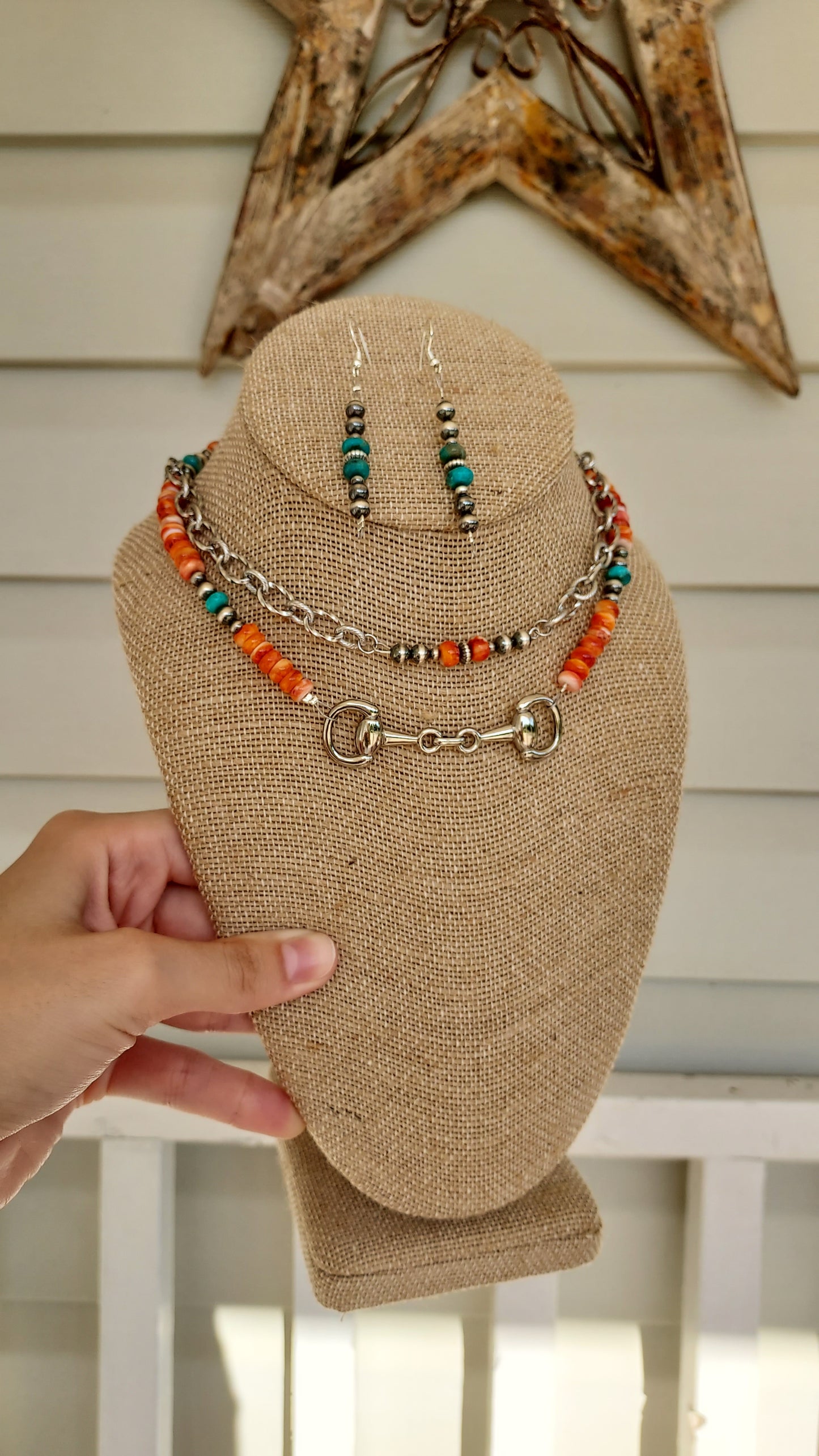 Seeing orange necklace