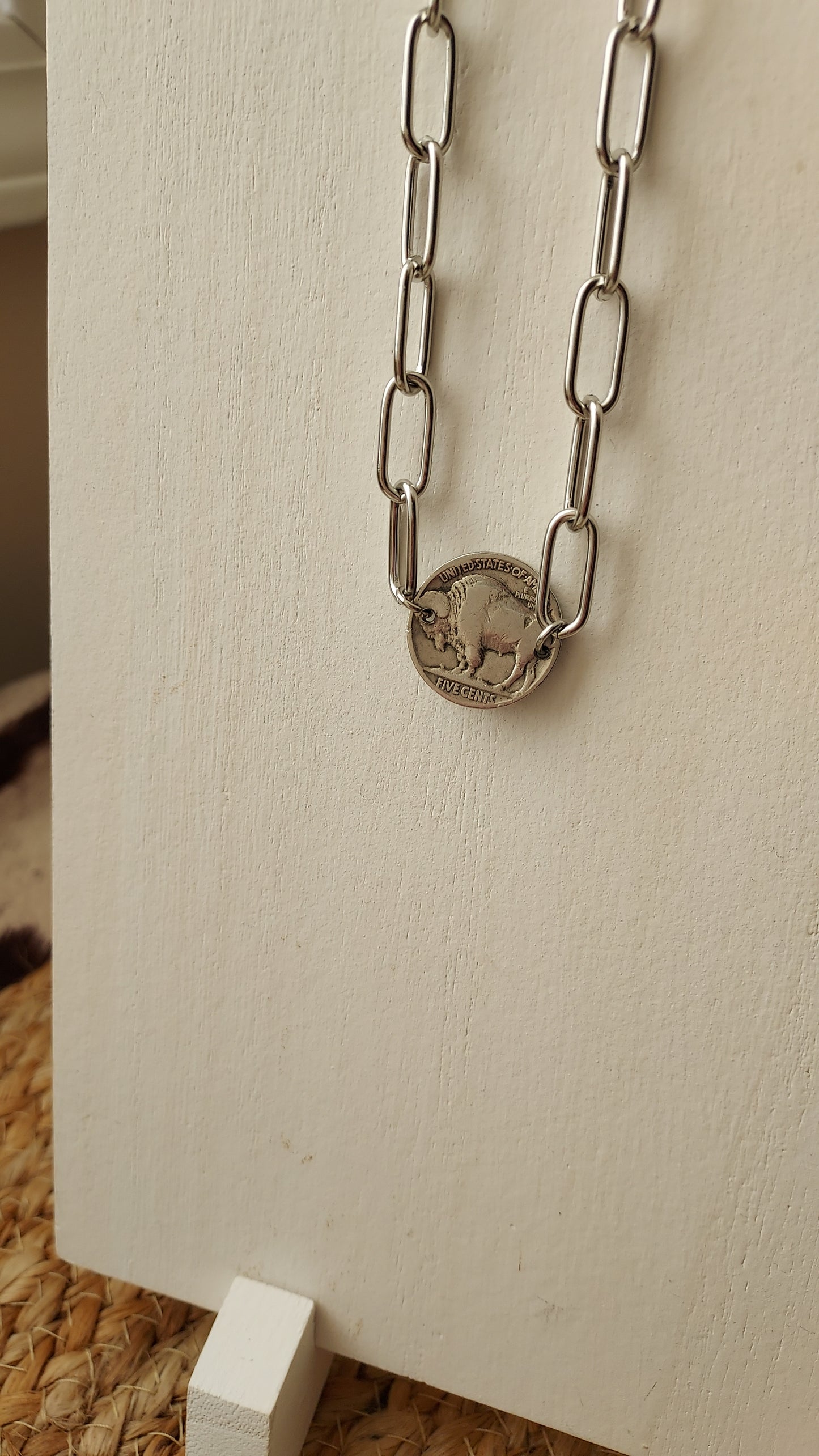 Buffalo coin choker