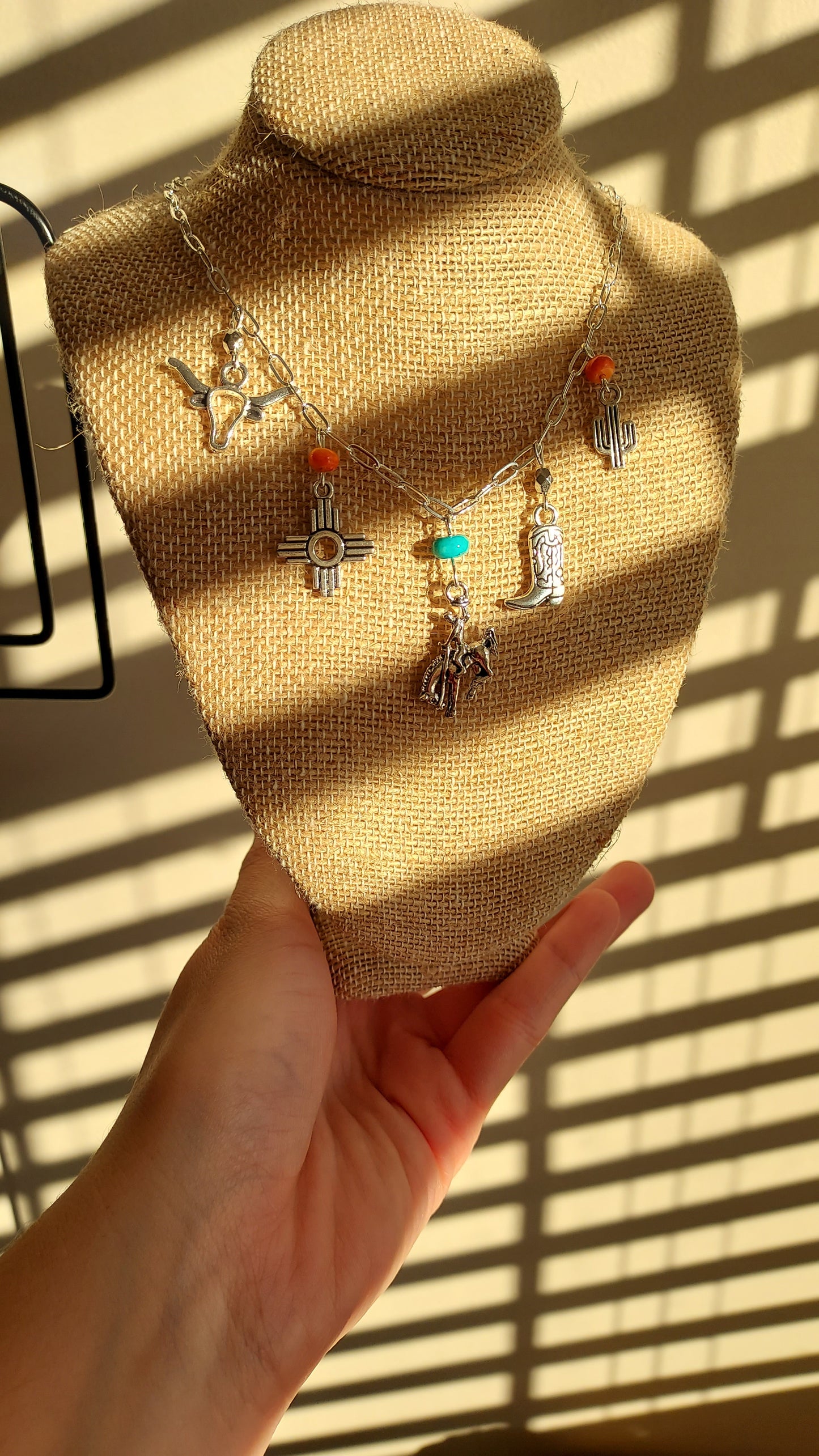 Bless your heart charm necklace