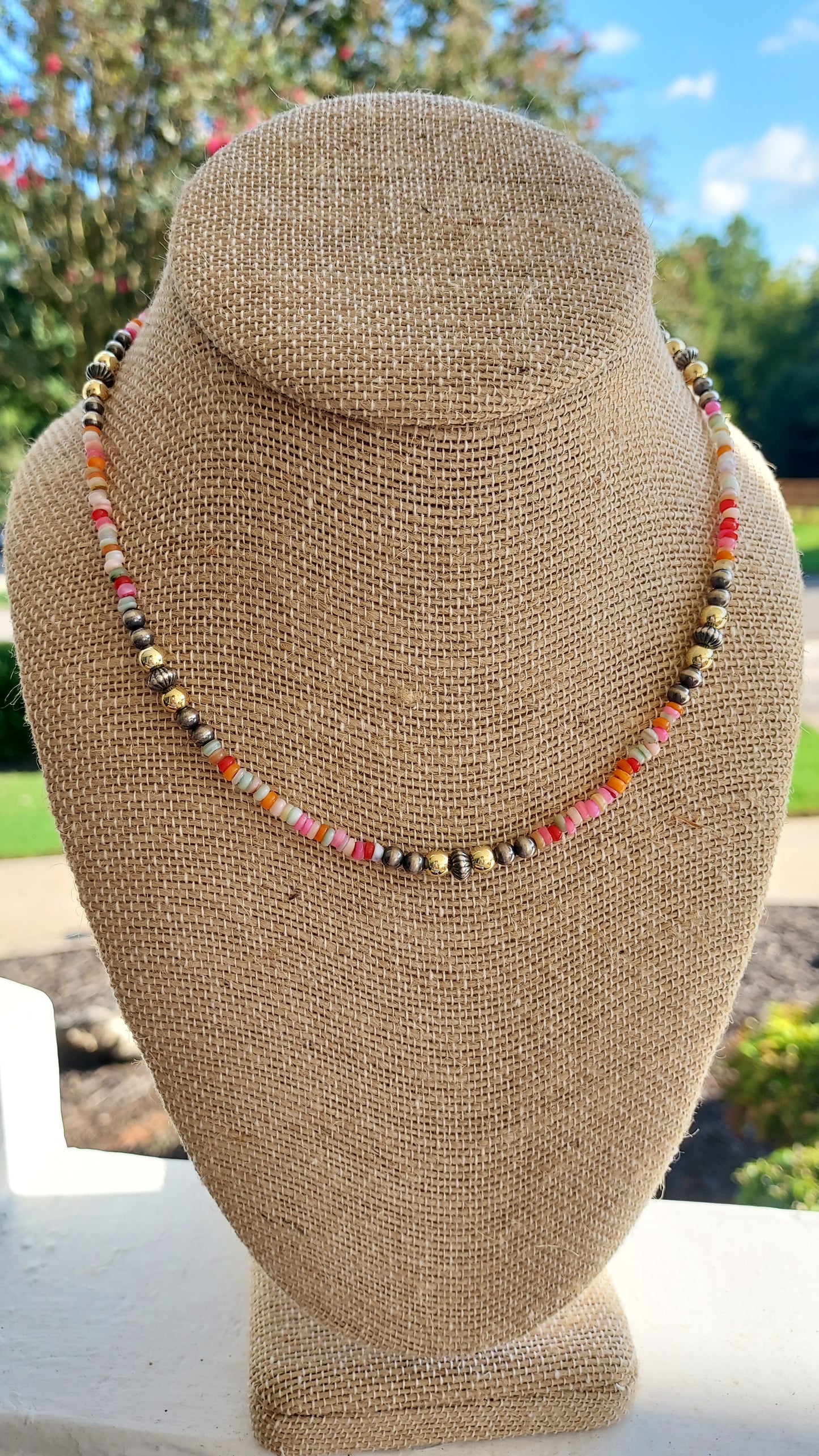 Fiori e spurs necklace