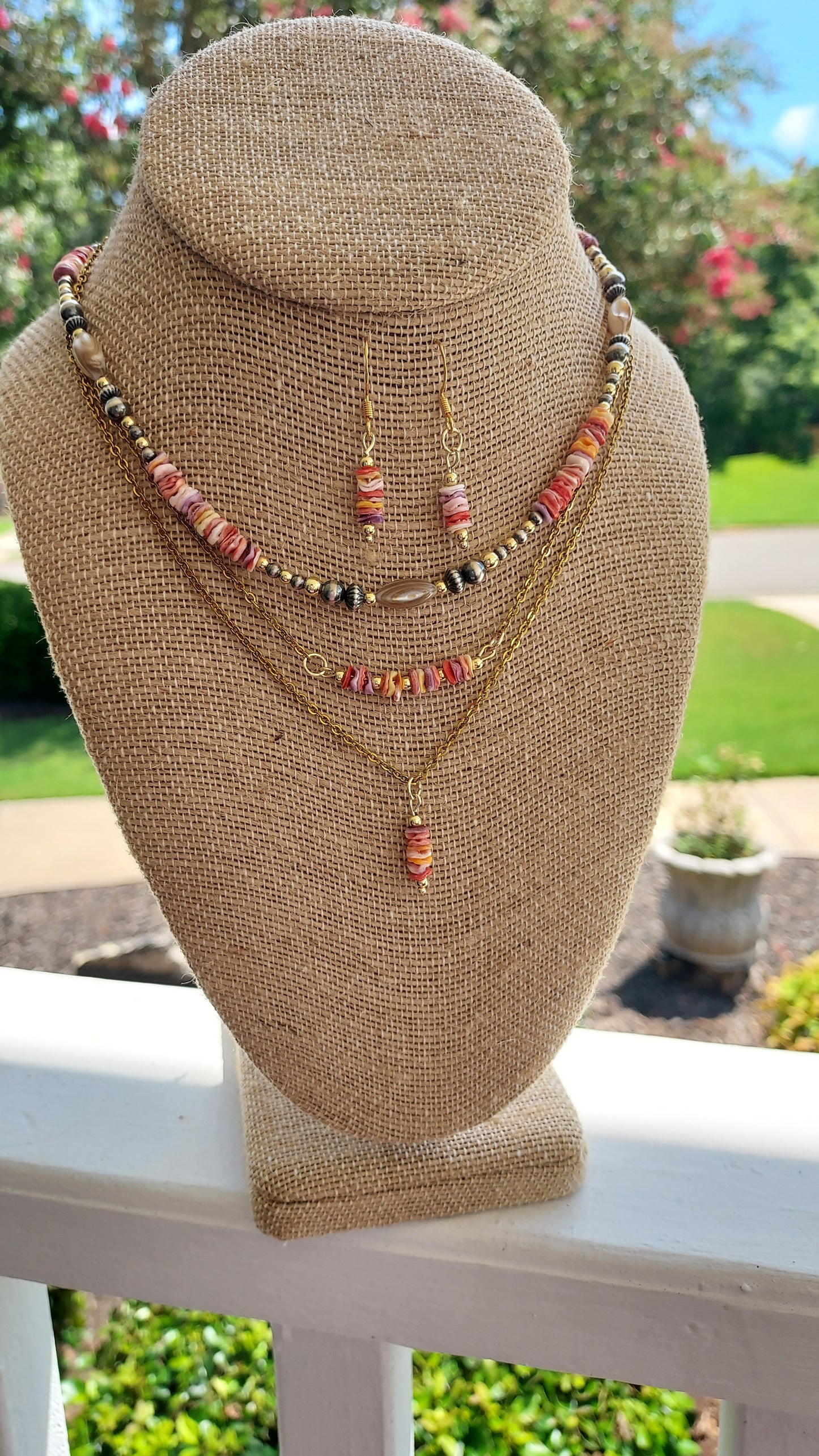 Golden il Lido drop necklace