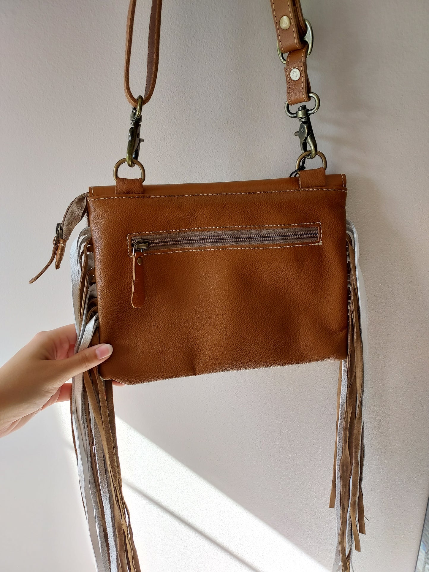 Prickly cactus fringed purse