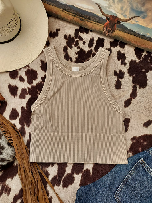 Vintage Sandshell high neck