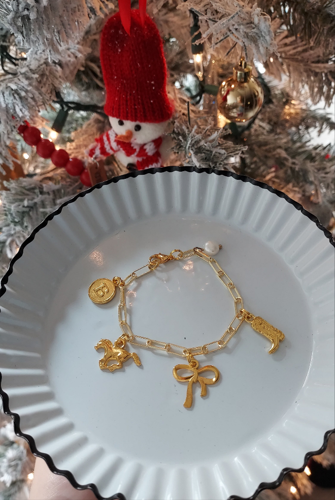 The Golden Cowgirl charm bracelet