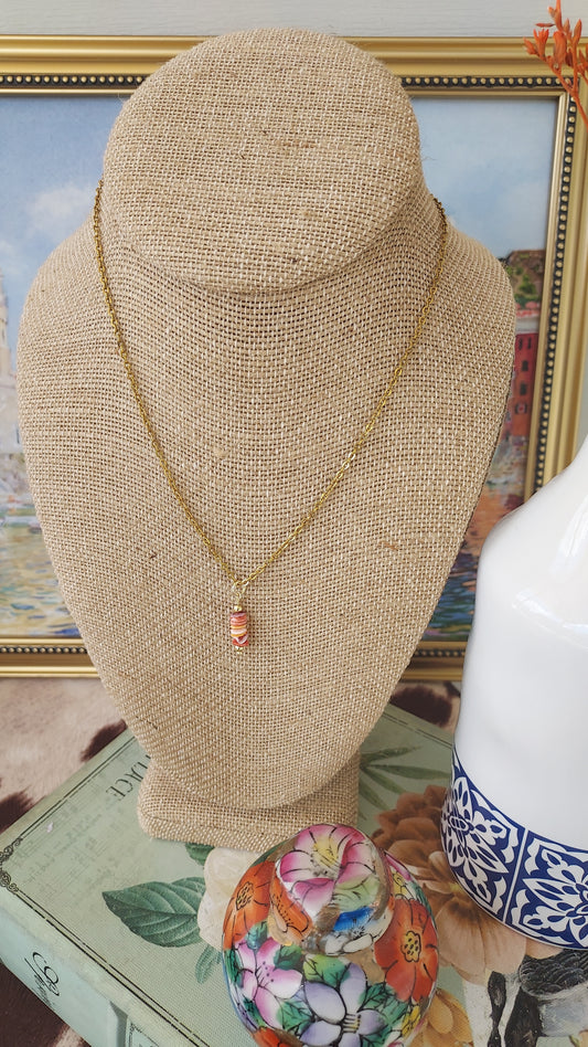 Golden il Lido drop necklace