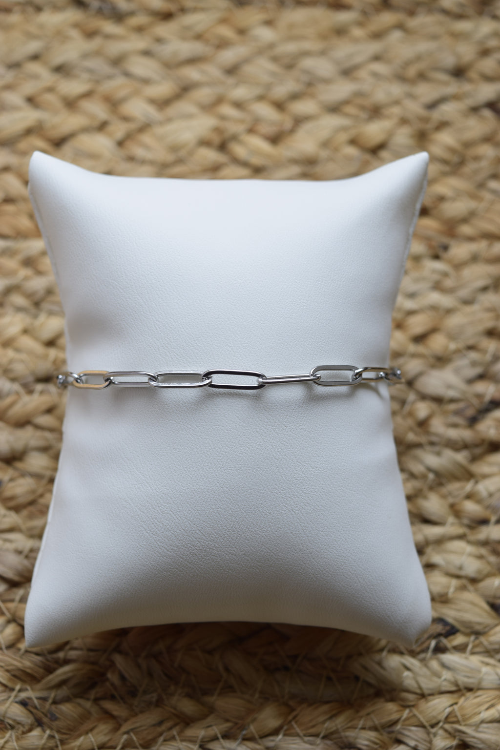 Stainless steel Paper Clip Chain Bracelet