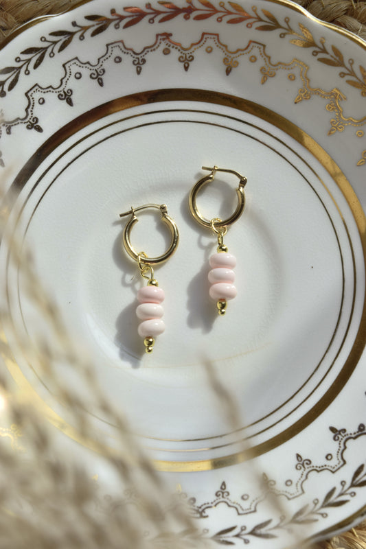 Pretty in pink Hoop Charms