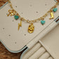Golden hearts charm necklace