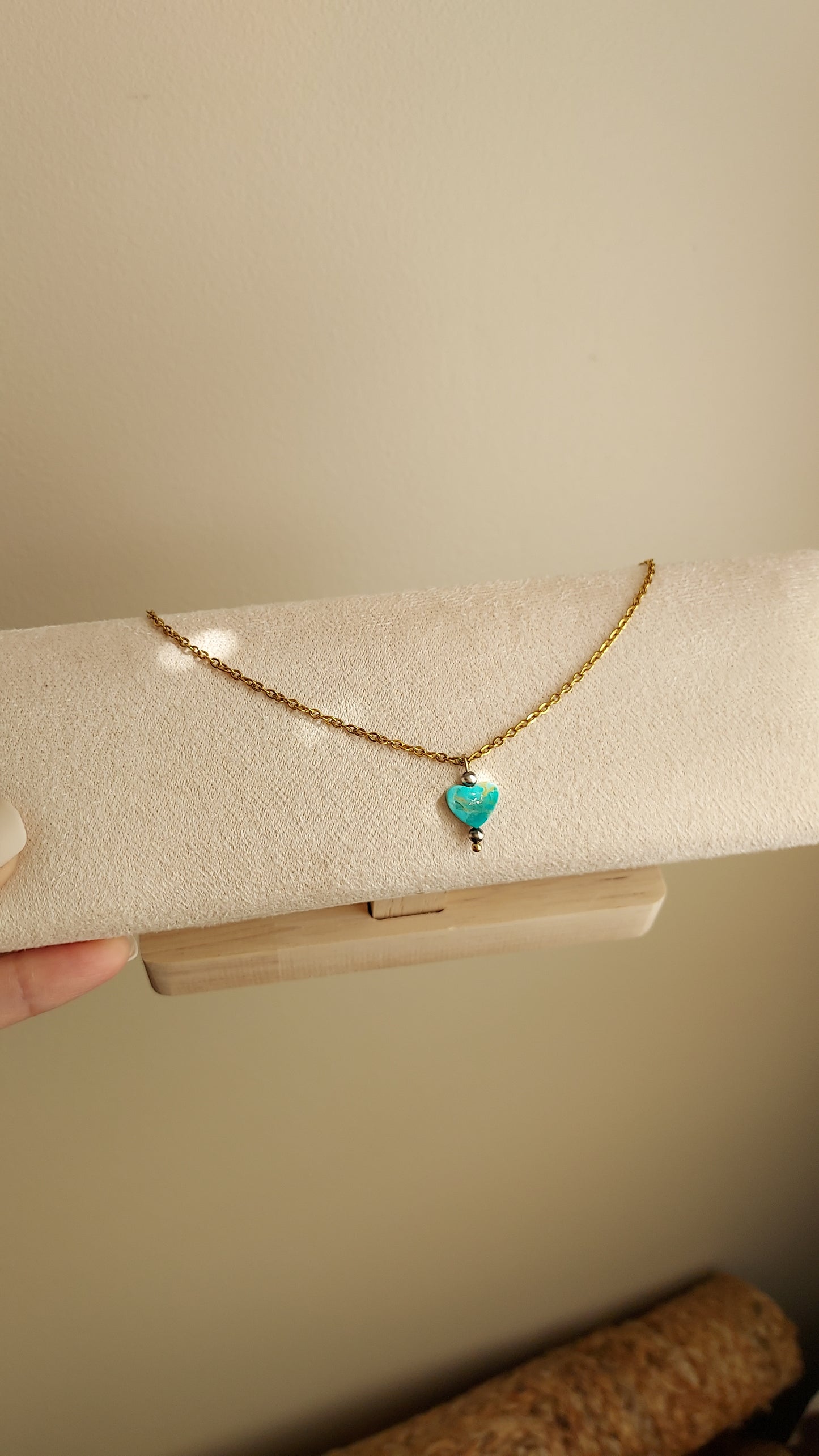 Turquoise heart necklace