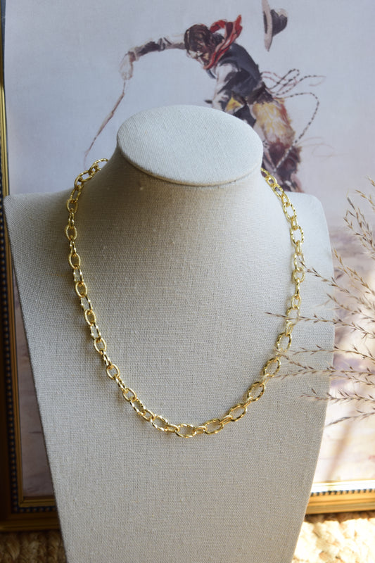 Golden ropes chain necklace