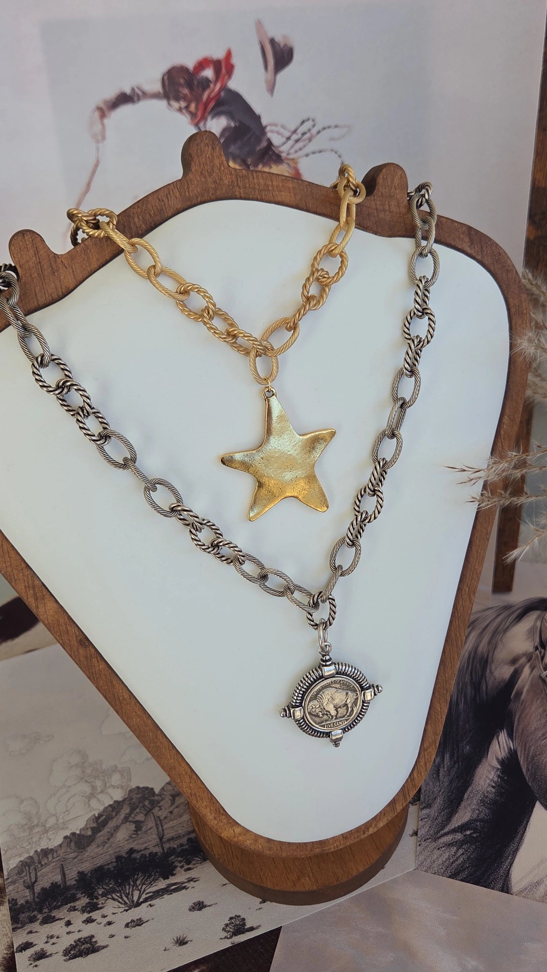 The outlaw nickel necklace