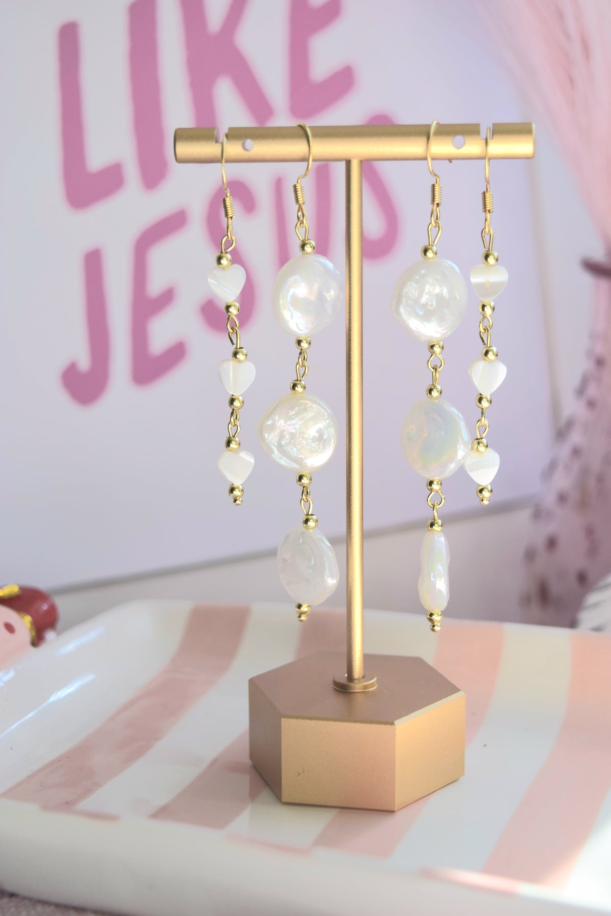 Falling for You Dangles in Gold