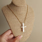 Dainty cross necklace