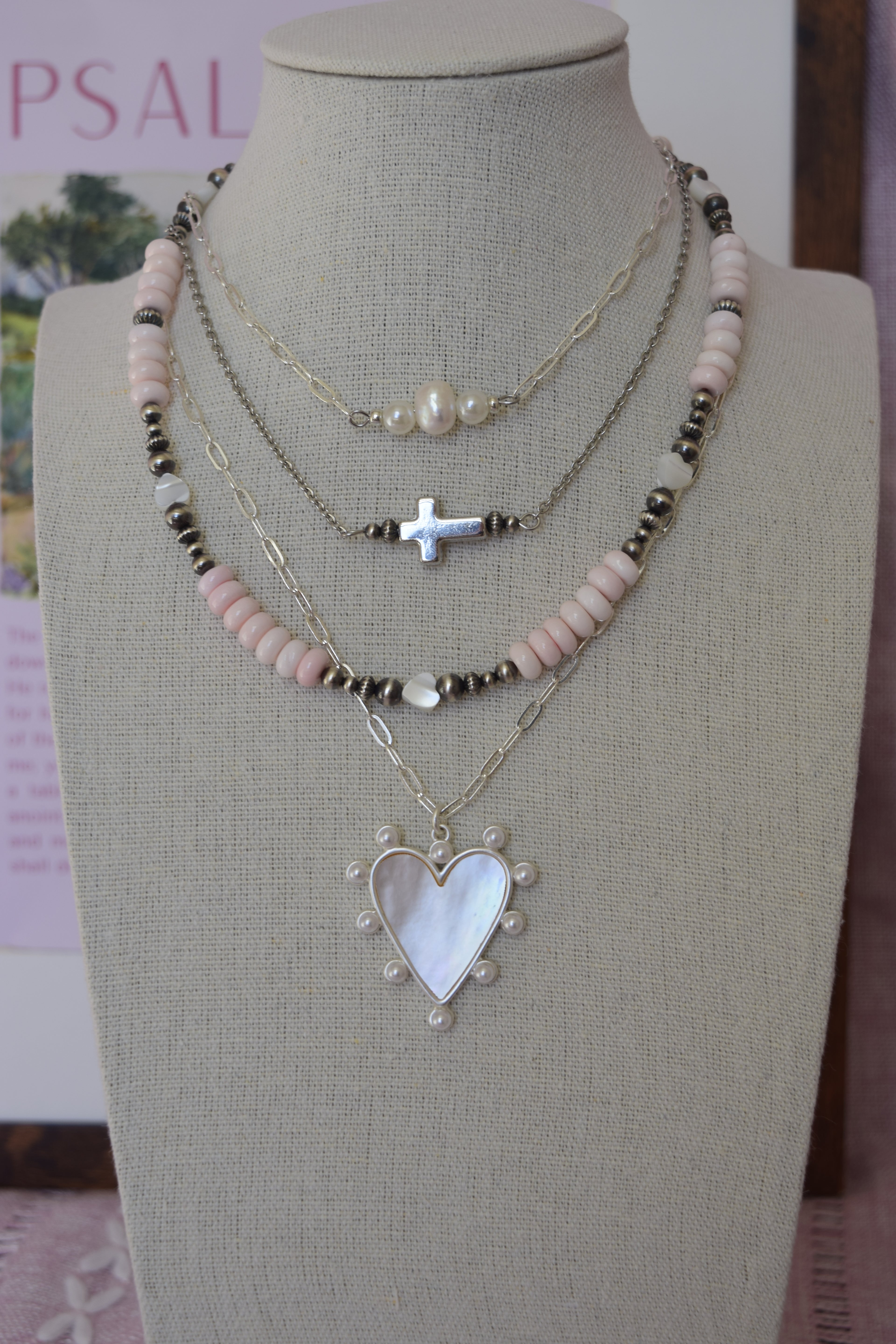 Dainty cross necklace