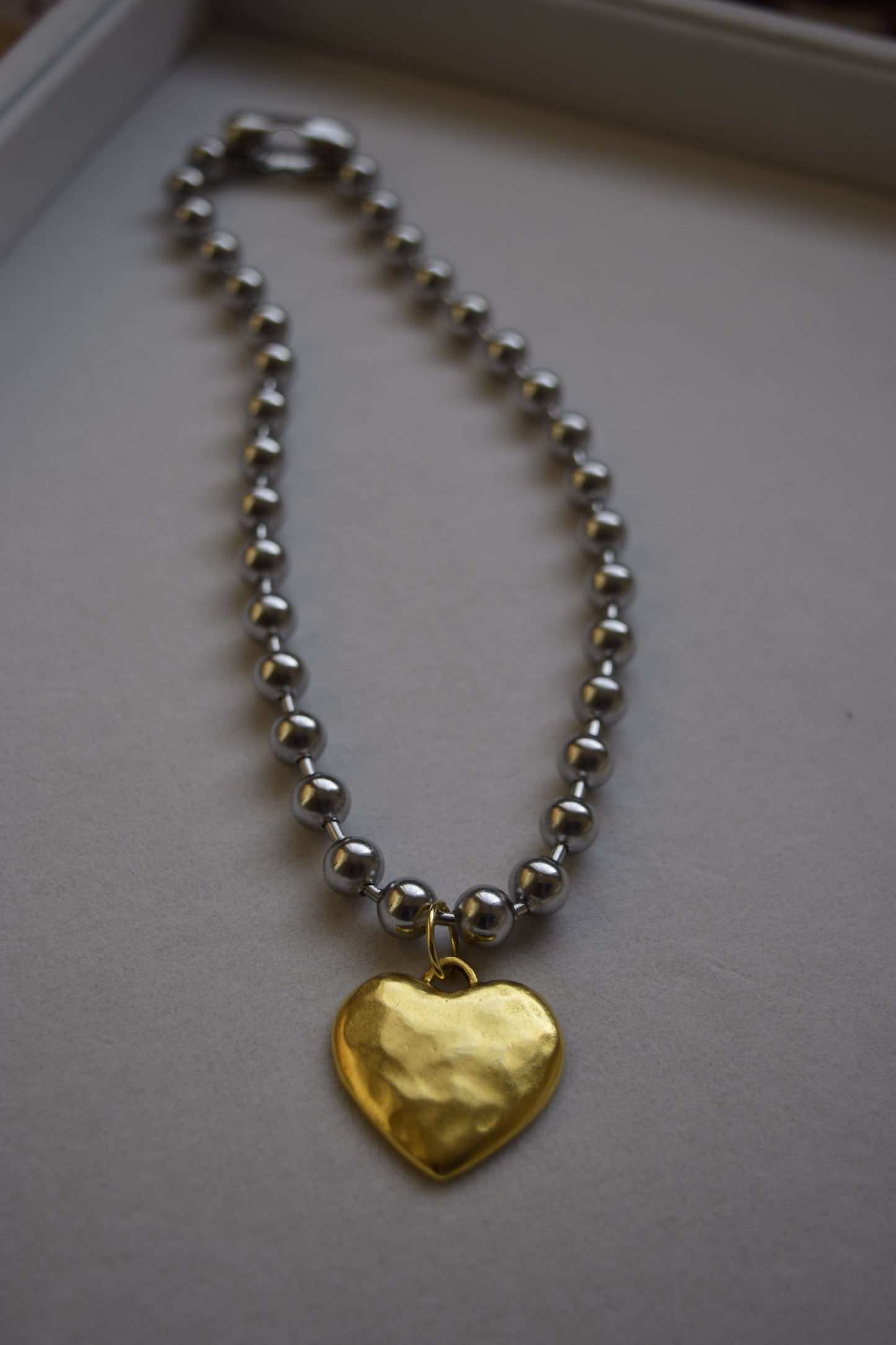 Chunky Statement Heart Necklace