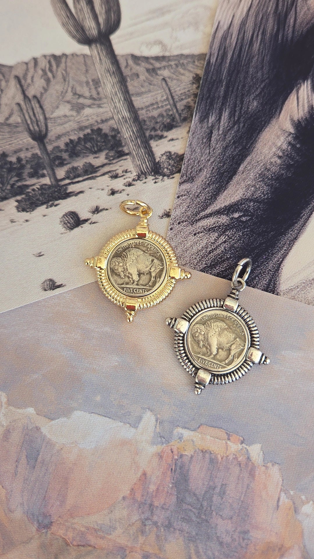 Buffalo Nickel Coin Pendants