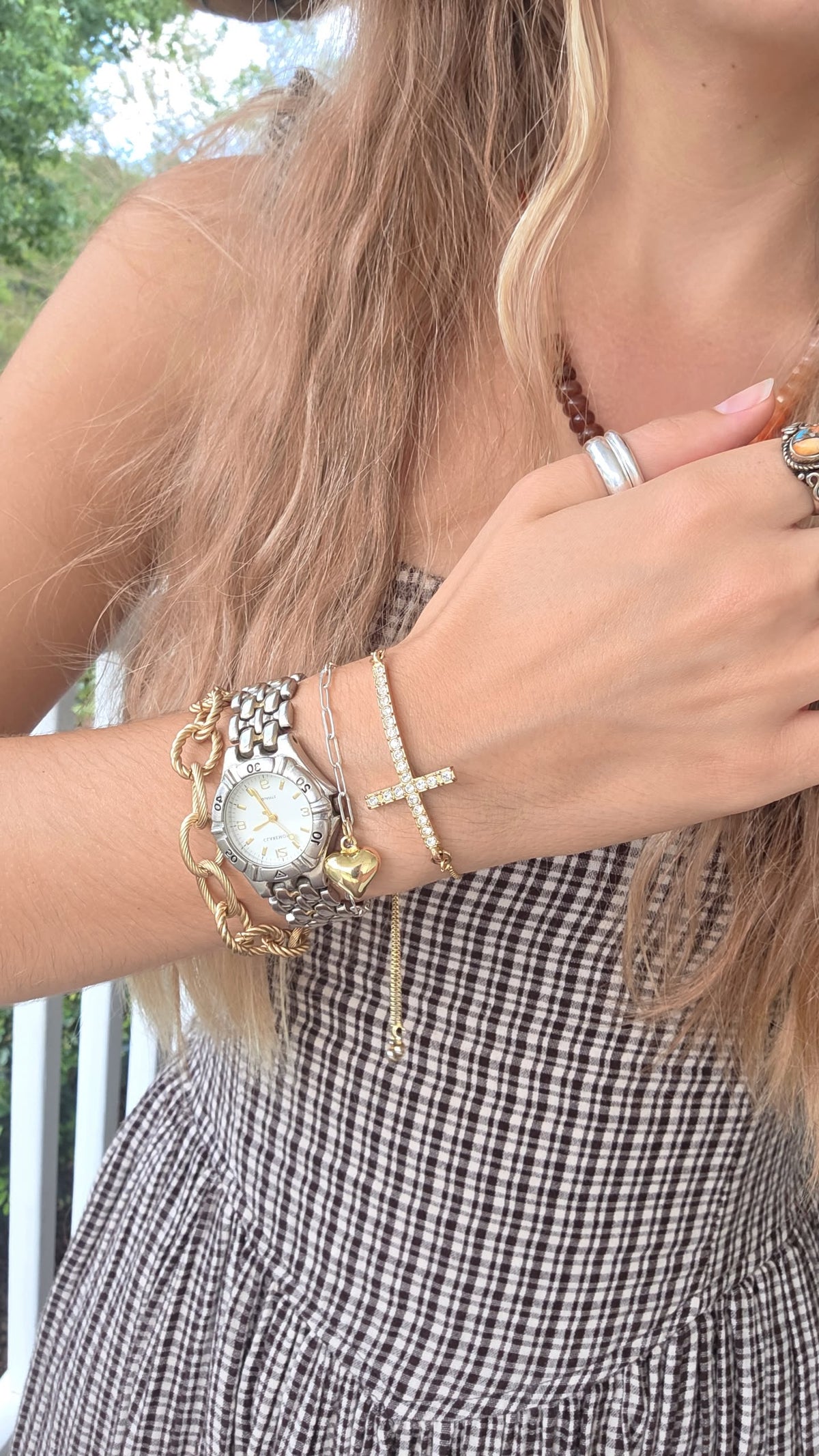 Country Chunky Chain Statement Bracelets
