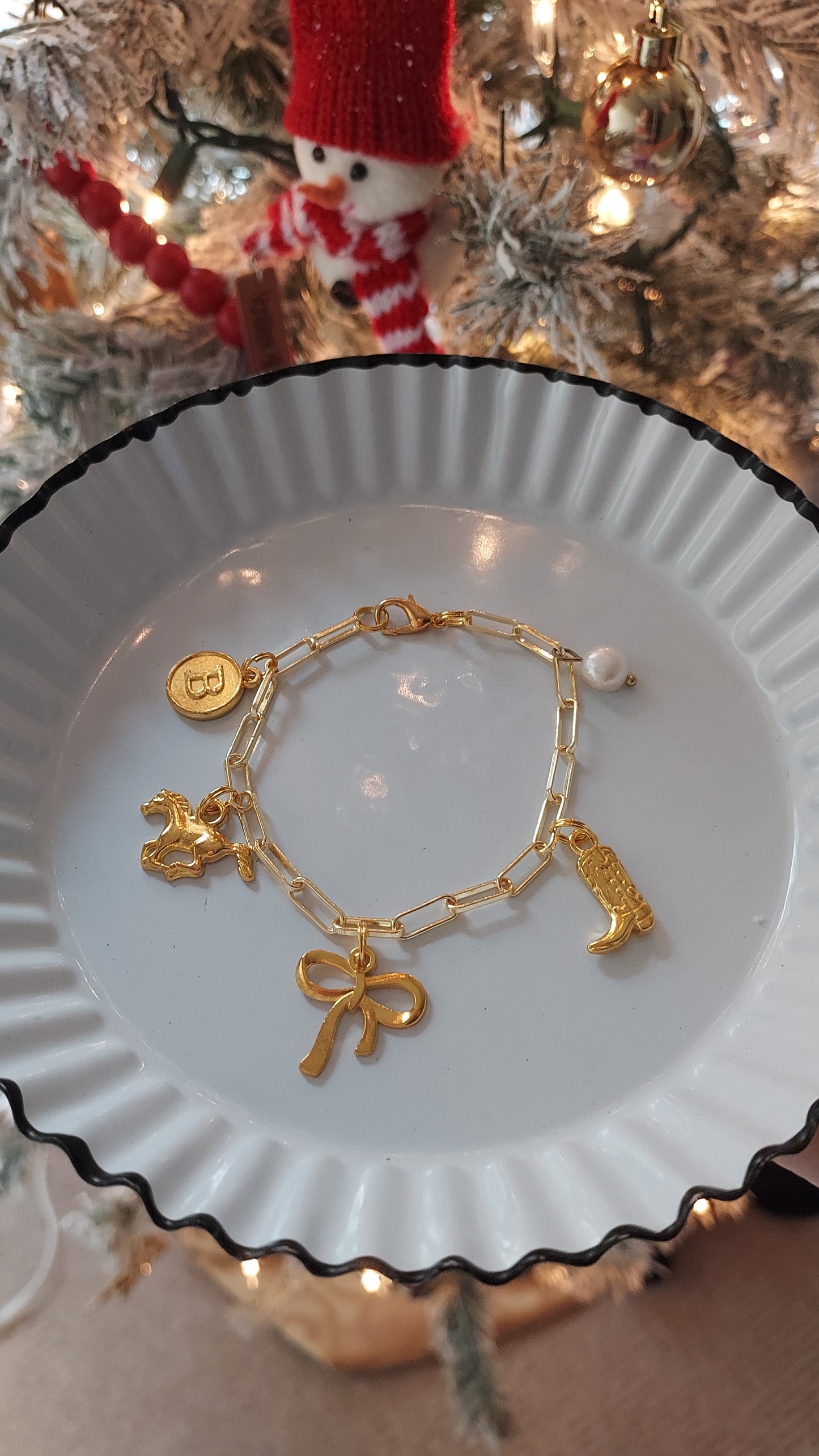 The Golden Cowgirl charm bracelet