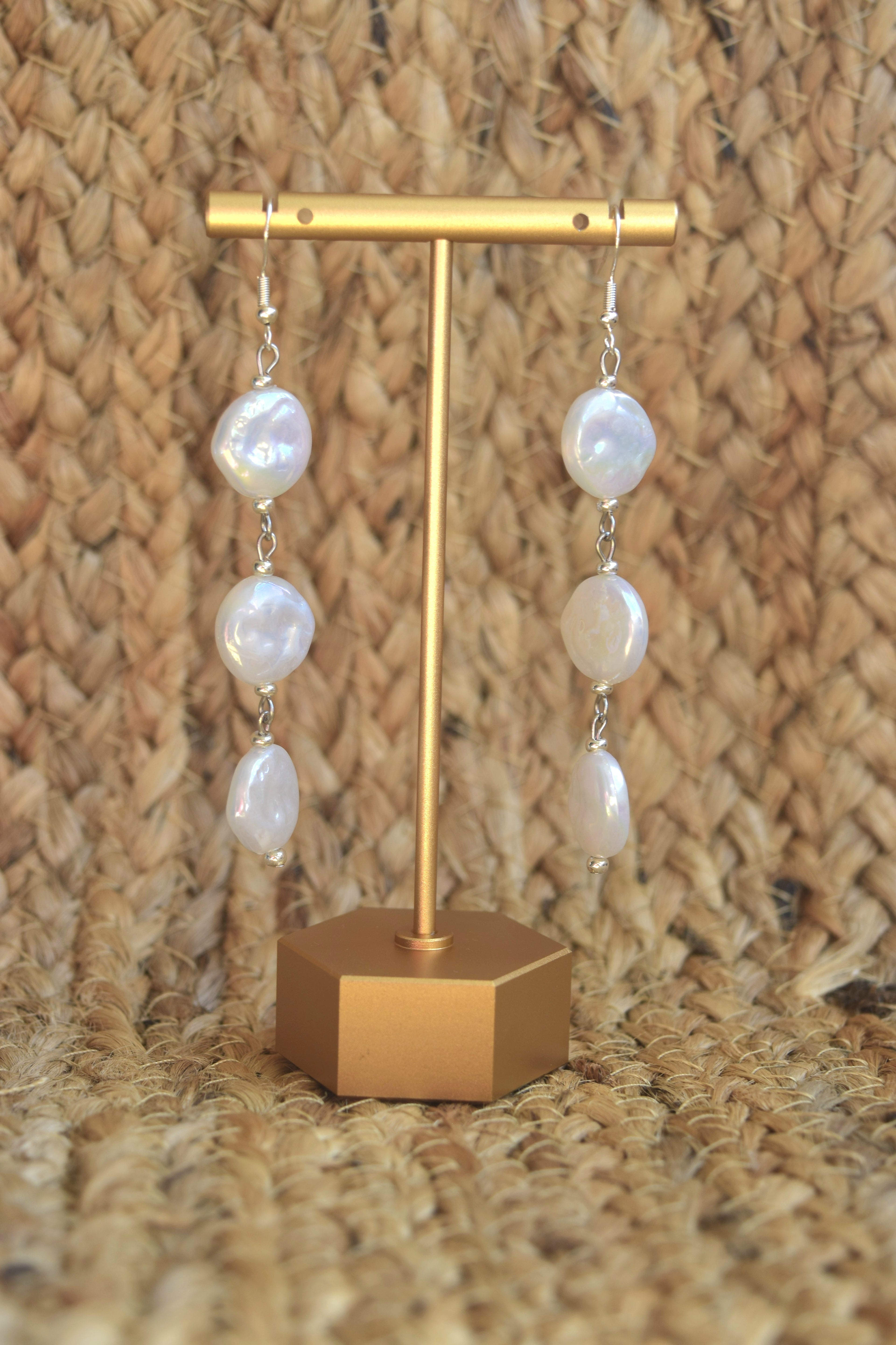 Pearly for you dangles in silver