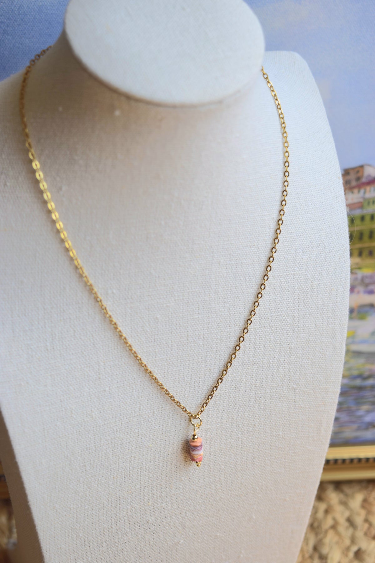 Golden il Lido Drop Necklace- LAST CHANCE