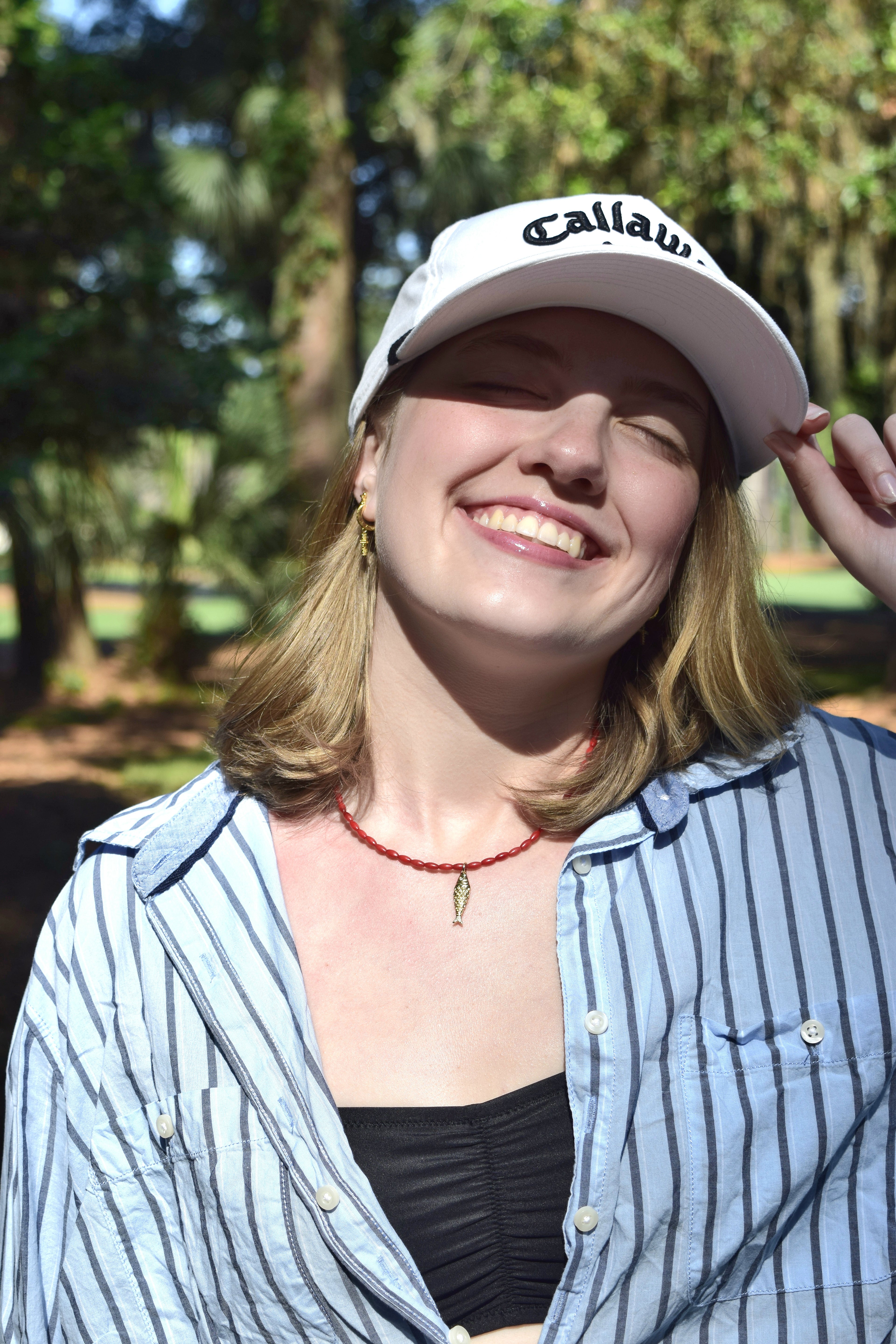 Catch of Faith - Gold Filled & Bamboo Necklace
