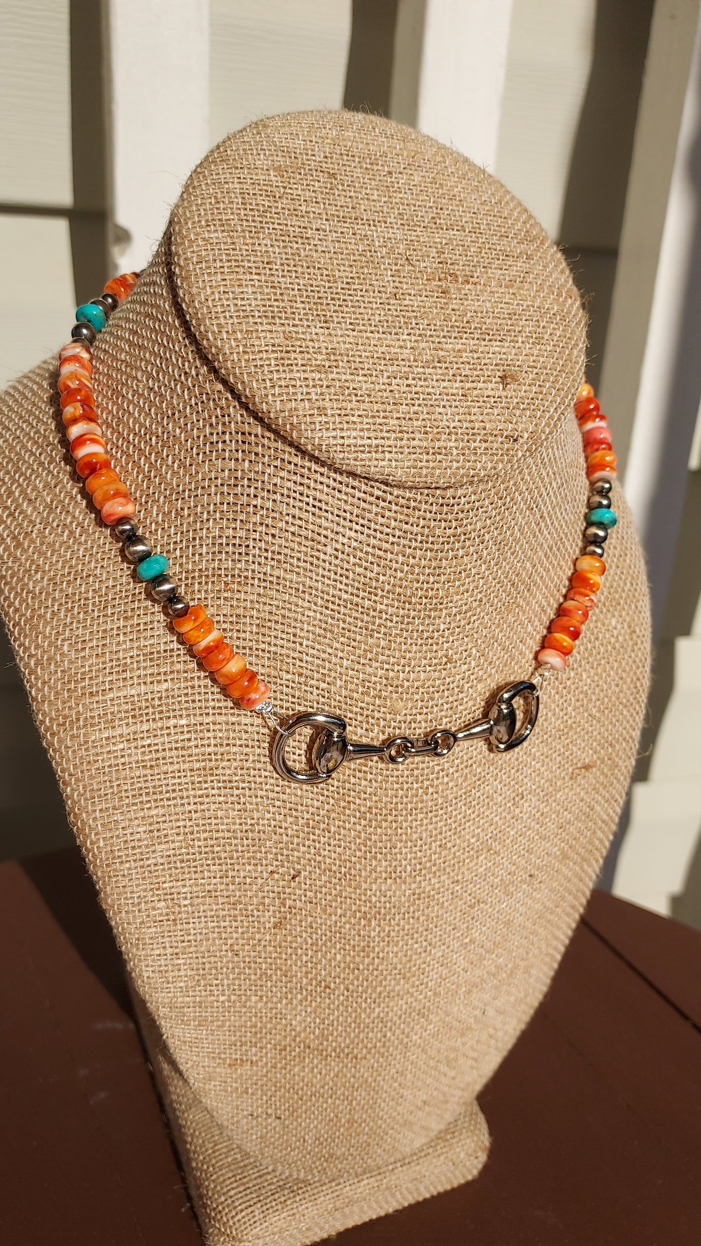 The Peachy Cactus bit necklace
