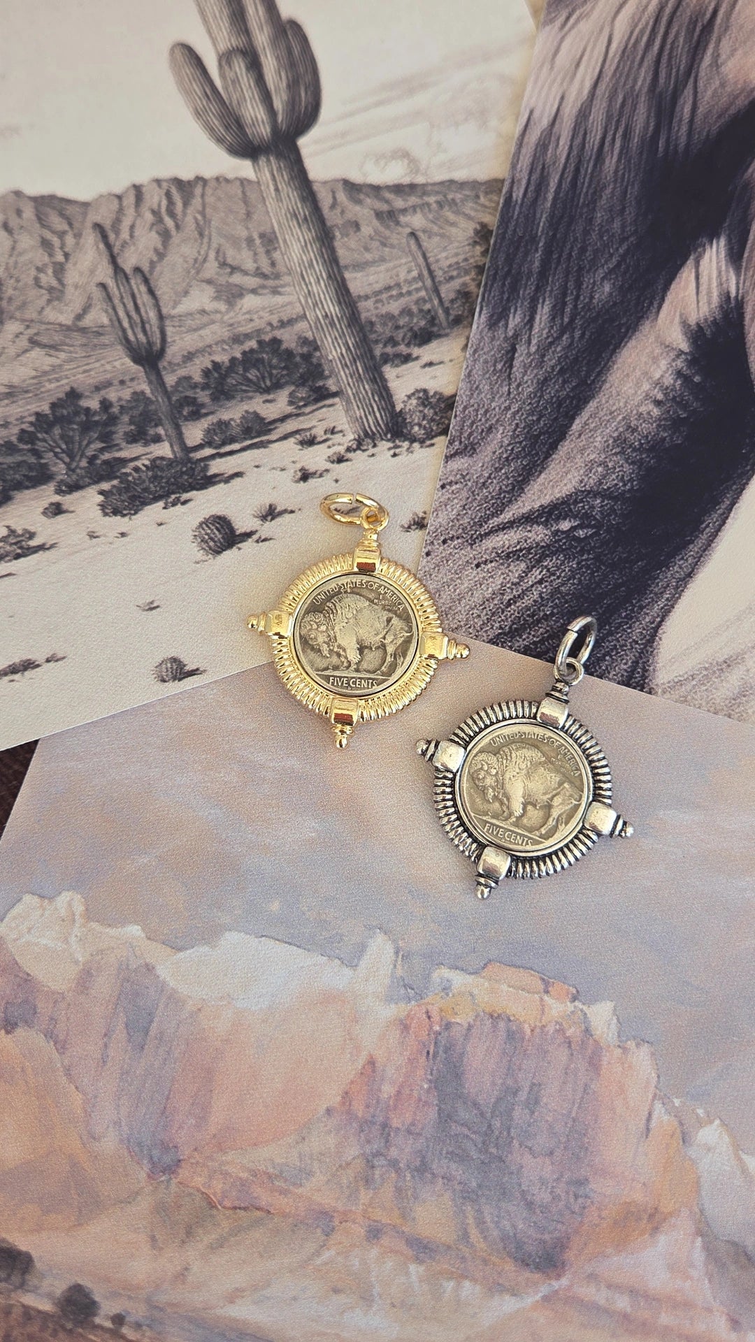 Buffalo Nickel Coin Pendants