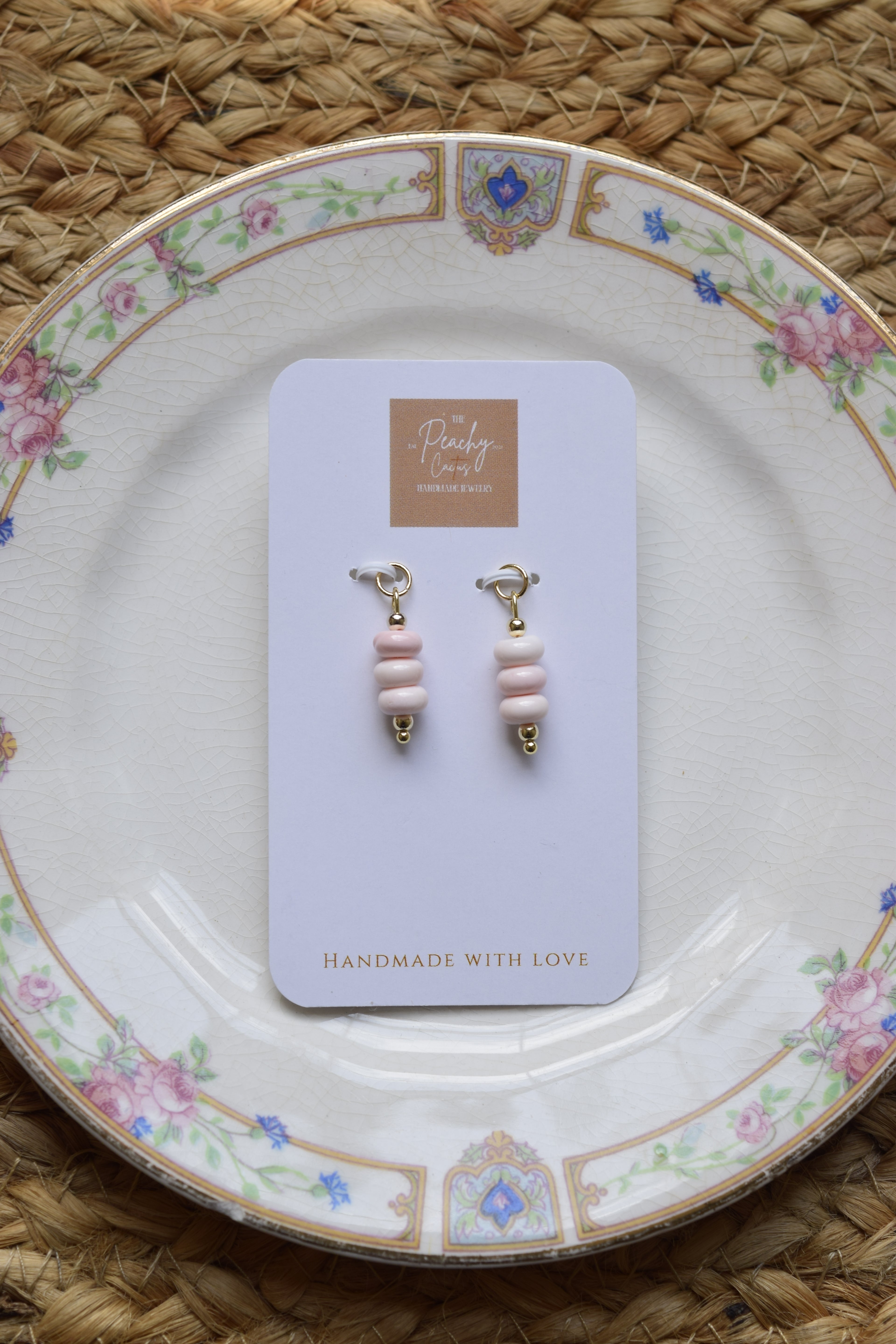 Pretty in pink Hoop Charms