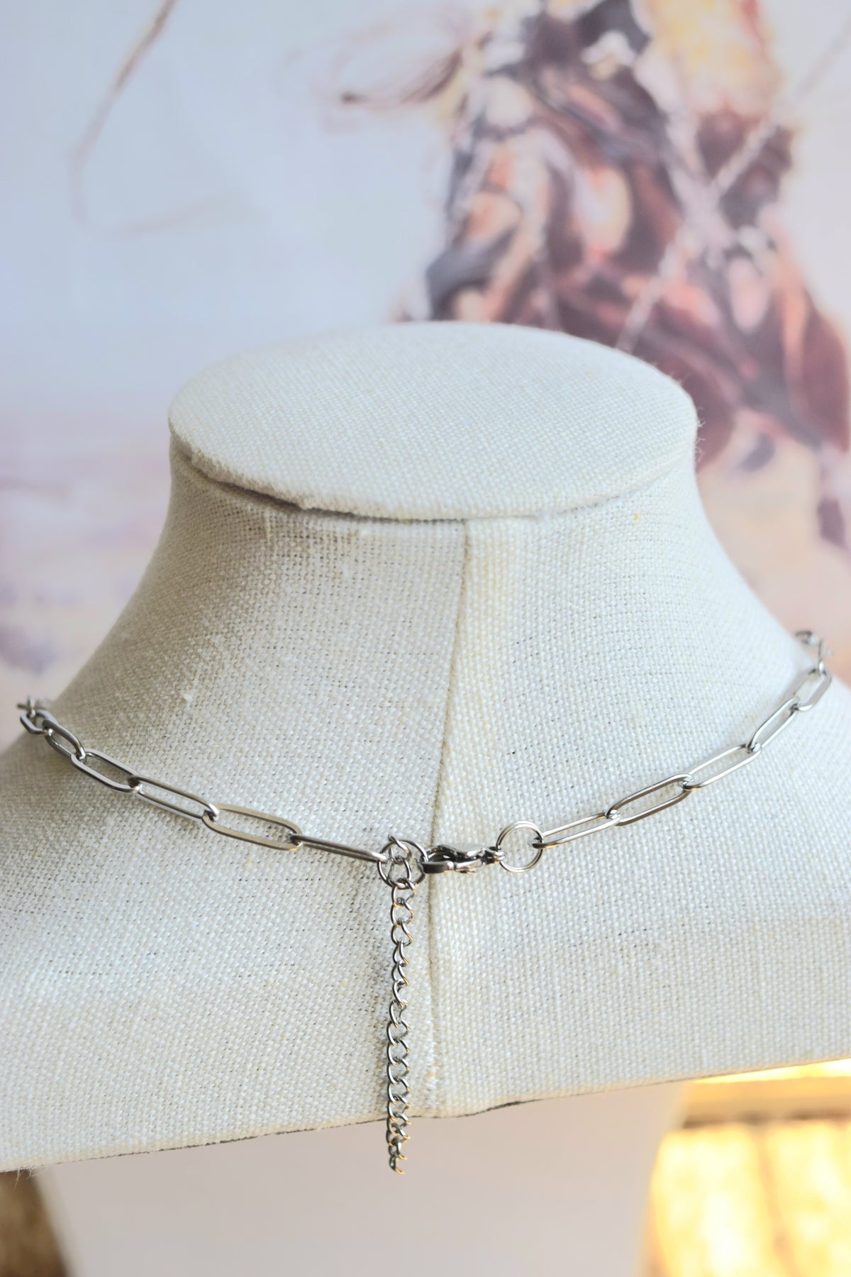 Stainless Steel Paperclip Chain Necklace