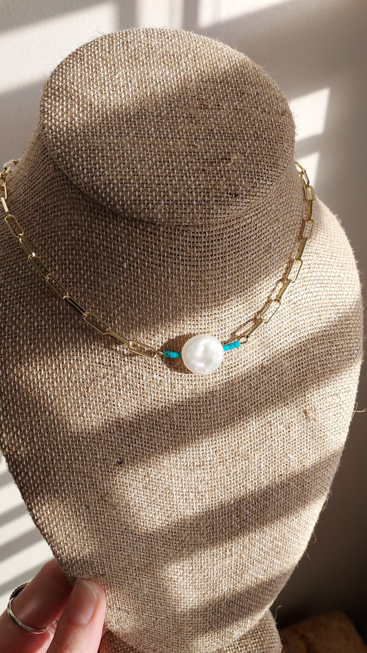 Turquoise waters choker