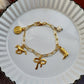 The Golden Cowgirl charm bracelet