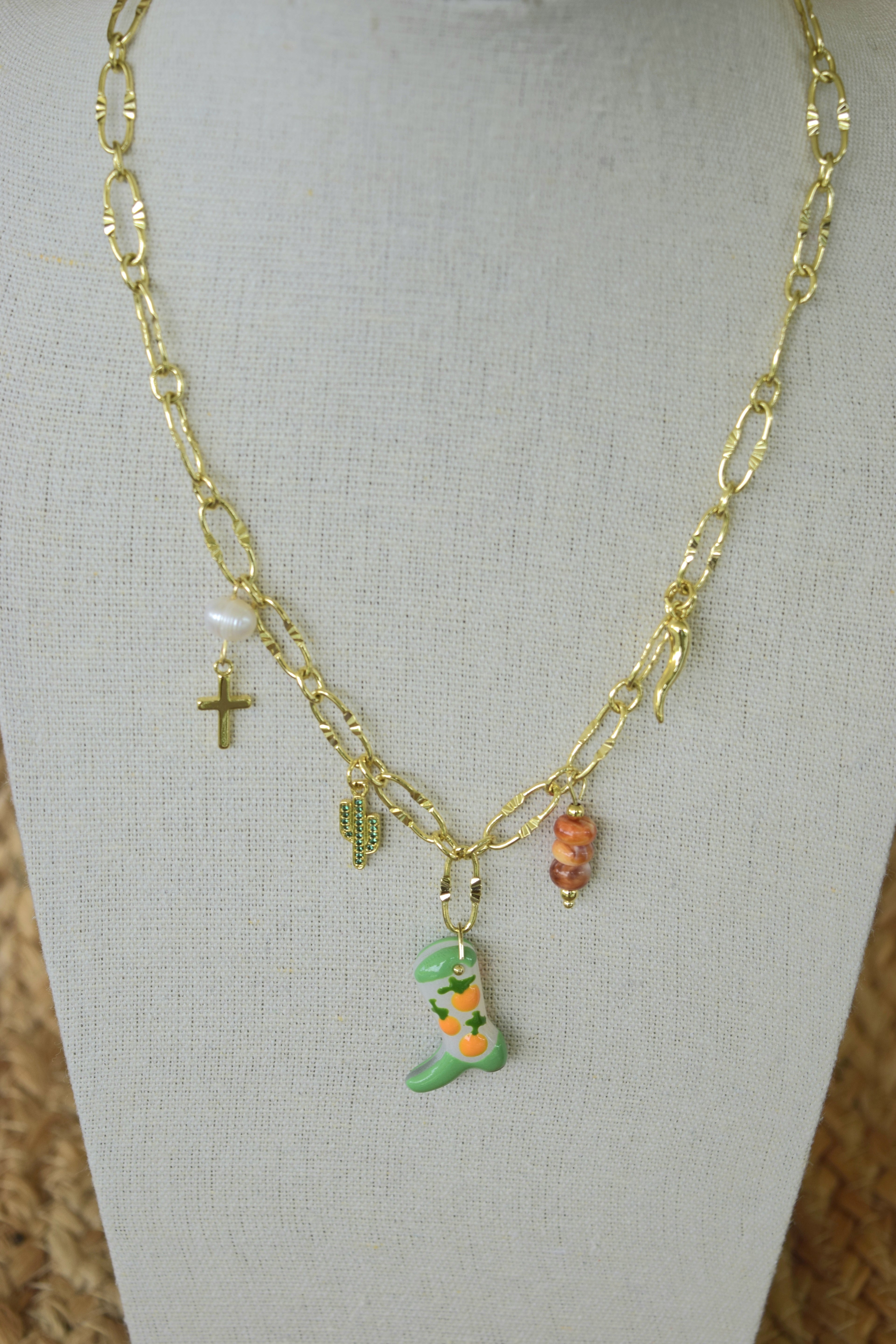 Sweet Arancia Charm Necklace