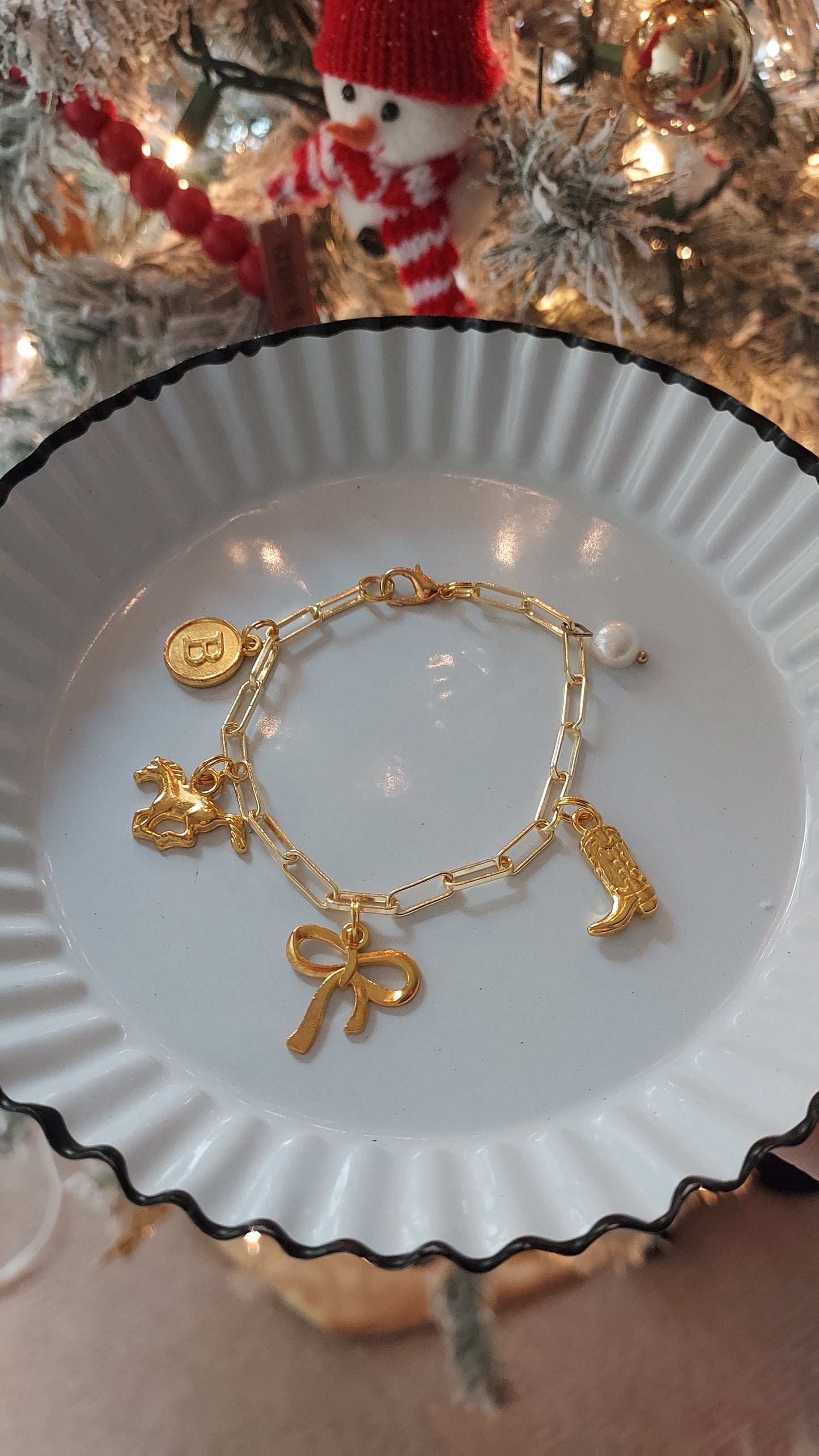 The Golden Cowgirl charm bracelet