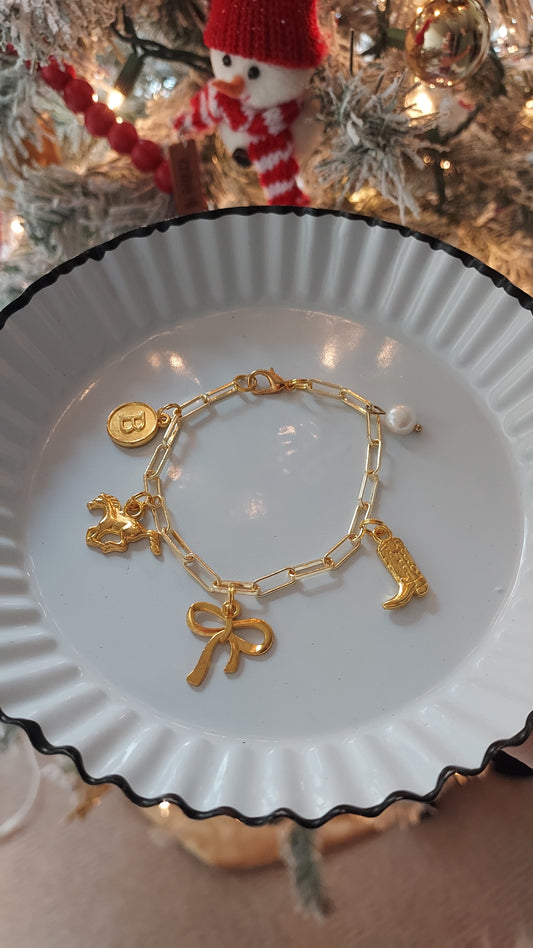 The Golden Cowgirl charm bracelet