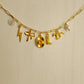 Golden cowgirl charmed necklace