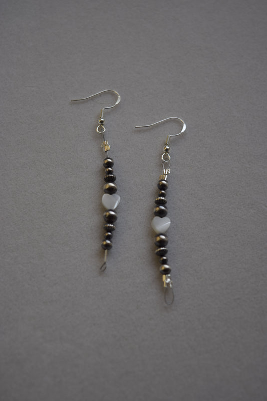 Pearly hearts dangles