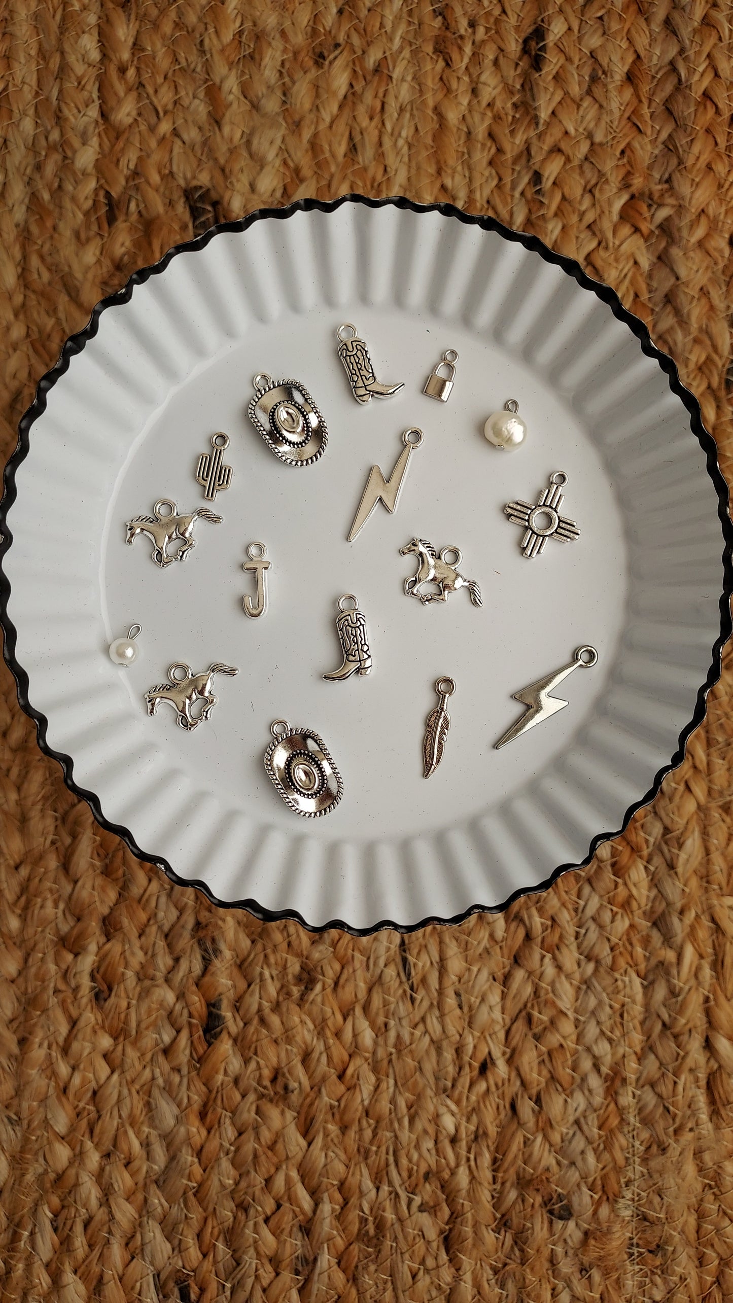 Custom Cowgirl charm necklaces (select your base)