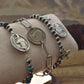 Turquoise on a Buffalo bracelet