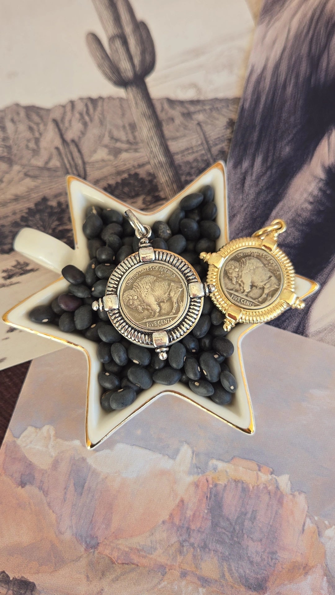 Buffalo Nickel Coin Pendants