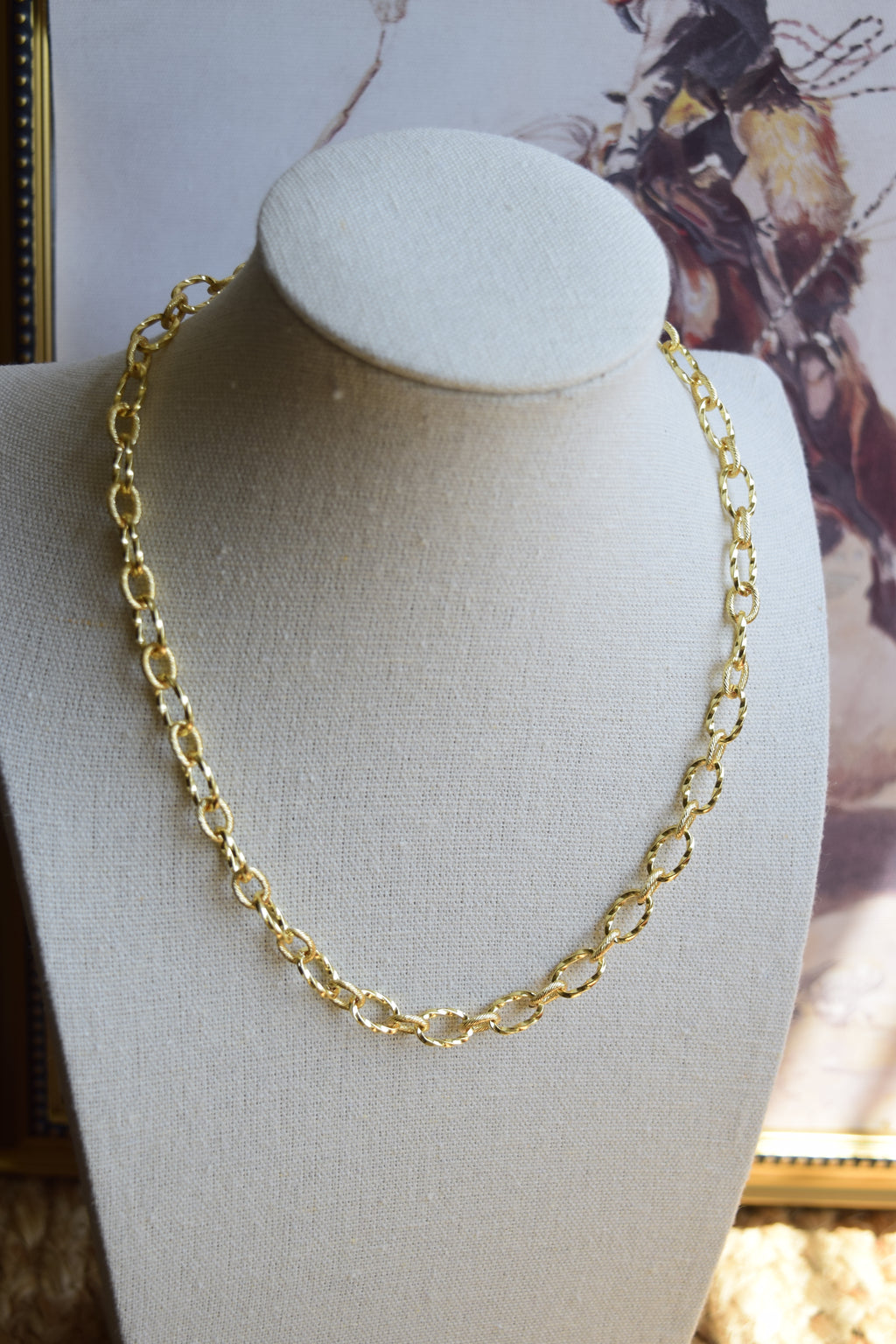 Golden ropes chain necklace