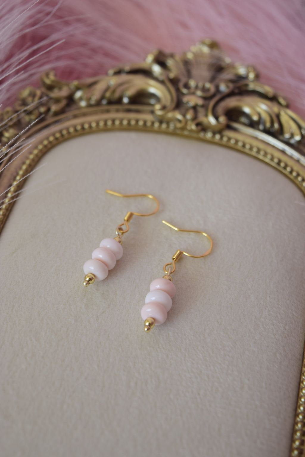 Pretty in pink dangles