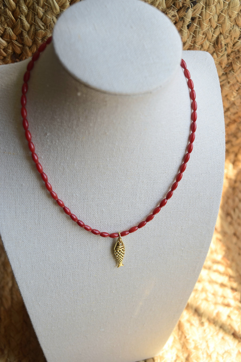 Catch of Faith - Gold Filled & Bamboo Necklace