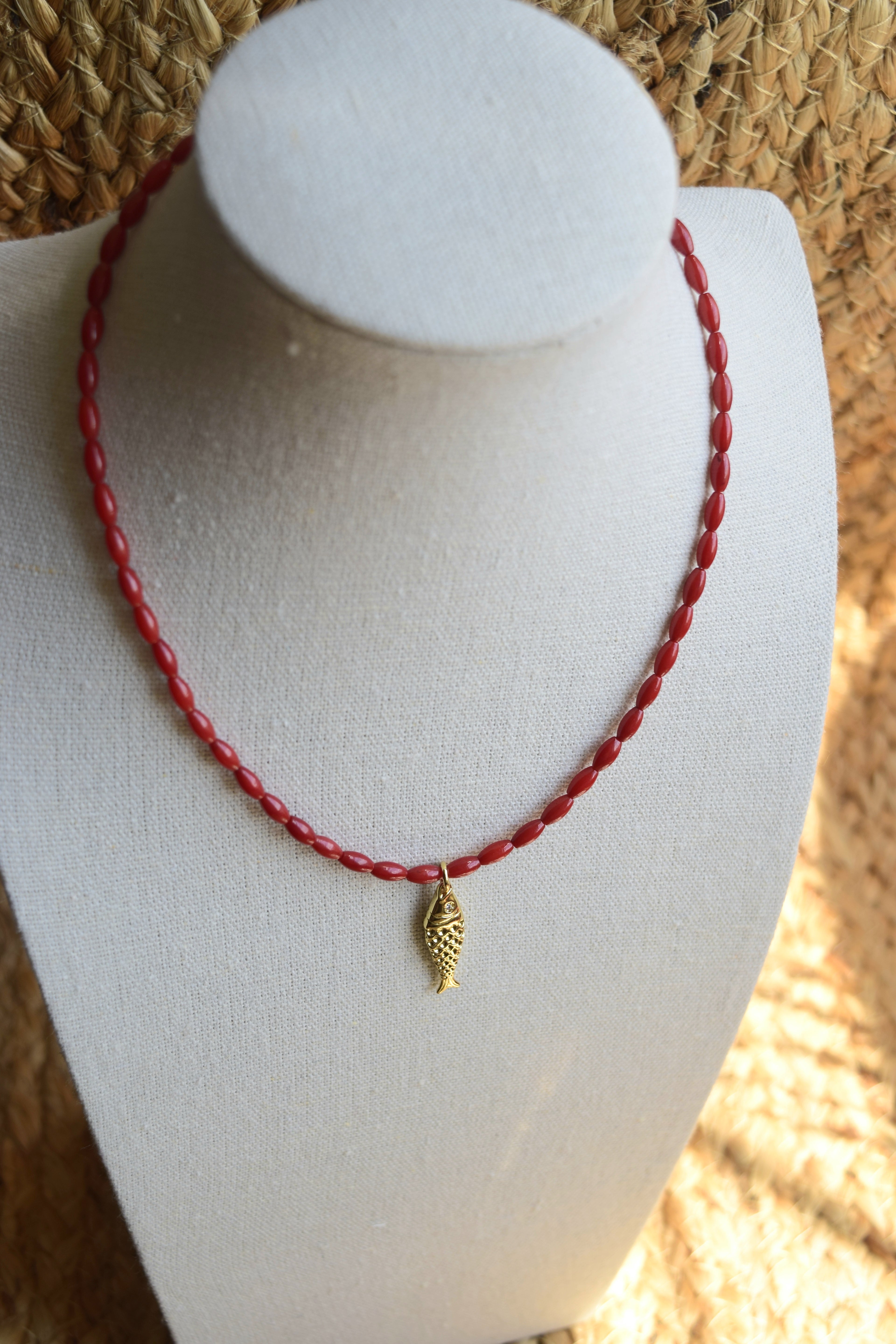 Catch of Faith - Gold Filled & Bamboo Necklace