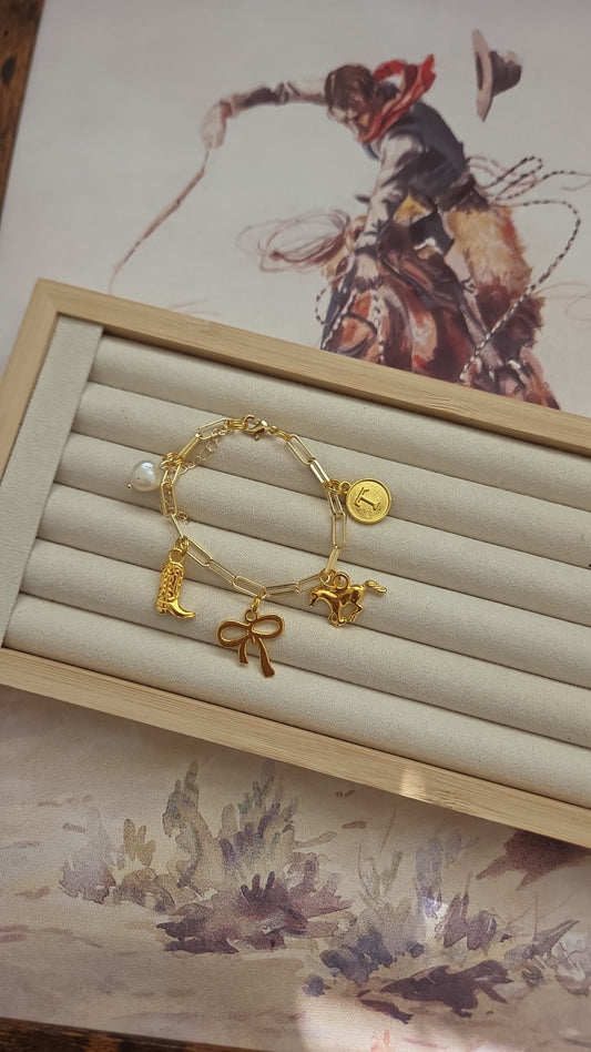 The Golden Cowgirl Charm Bracelet