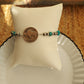 Turquoise on a Buffalo bracelet
