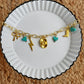 Golden hearts charm necklace