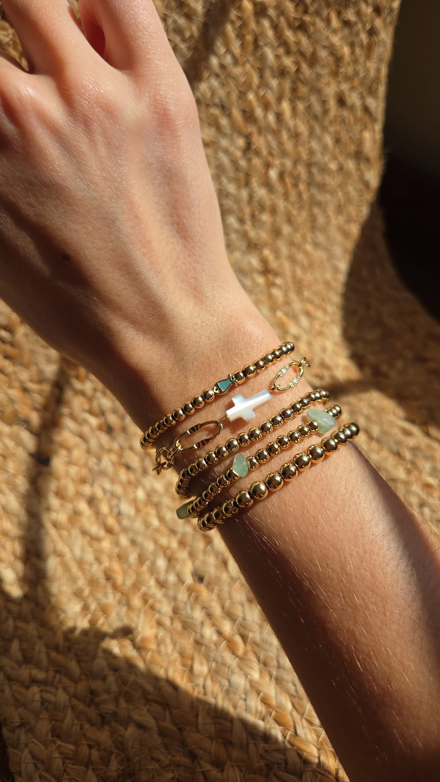 18k gold filled stretchy - Fishers of Men Bracelet