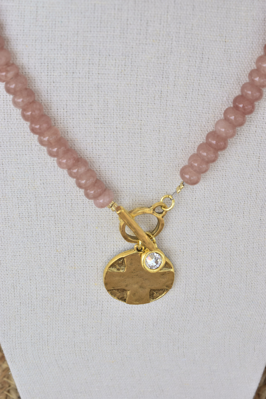 Cross & The Lords Prayer pendant necklace
