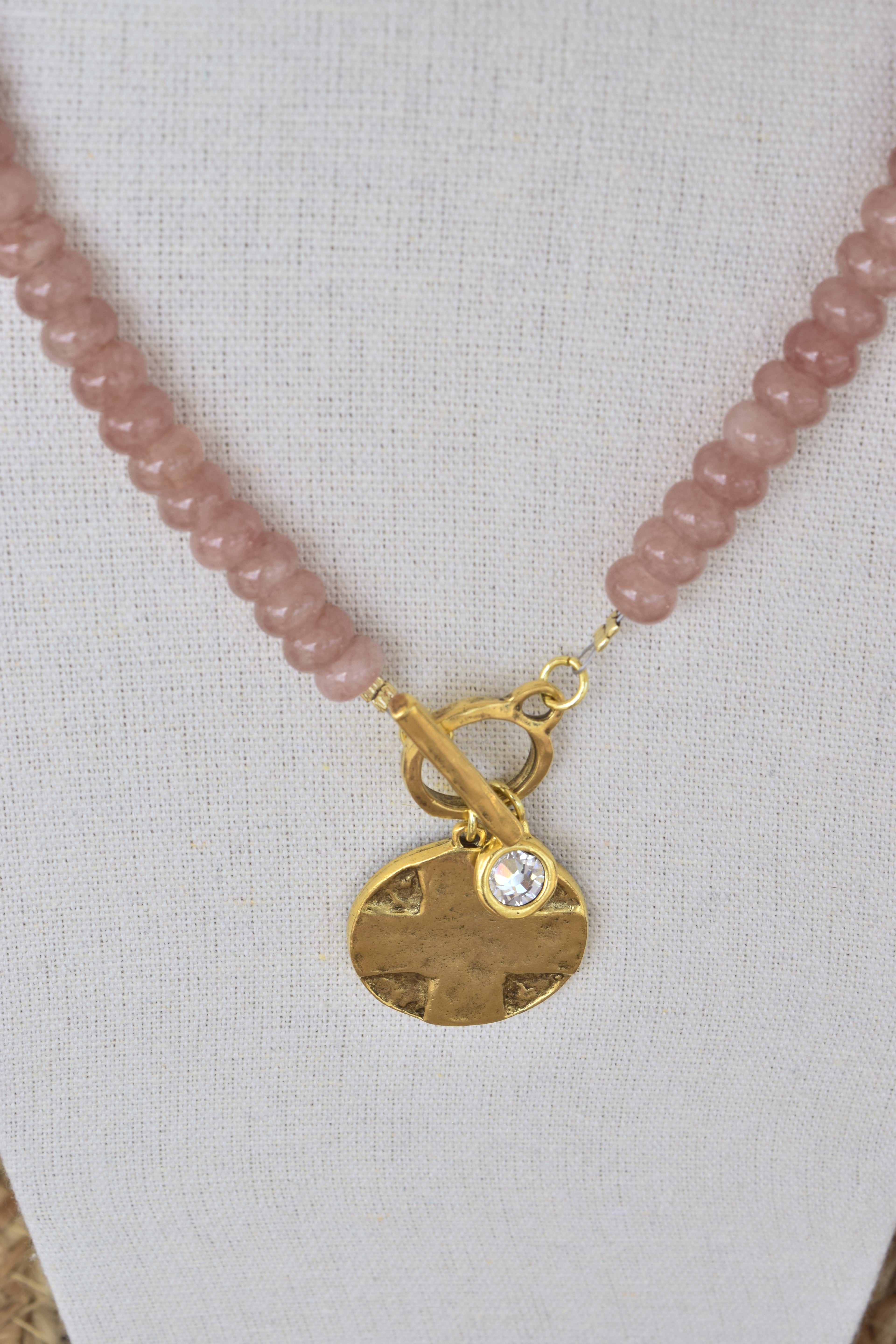 Cross & The Lords Prayer pendant necklace